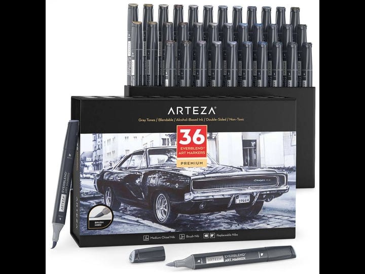 everblend-ultra-art-markers-brush-nib-gray-tones-set-of-36-arteza-1