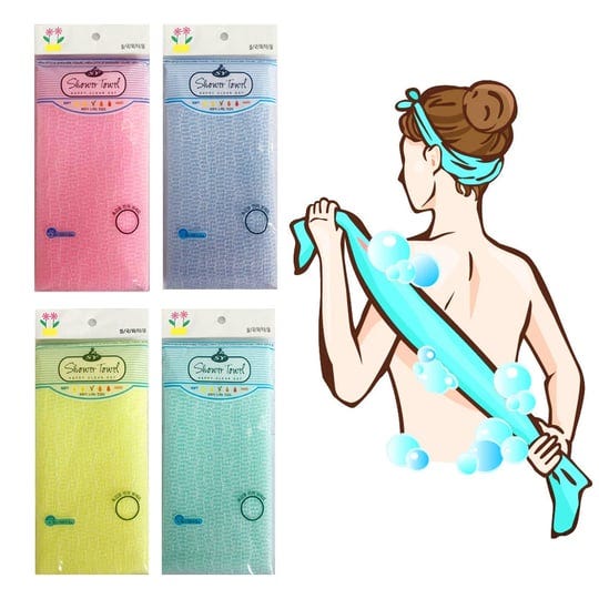 premium-exfoliating-washcloth-towel4-color-korean-loofah-bath-sponge-long-back-scrubber-african-bath-1