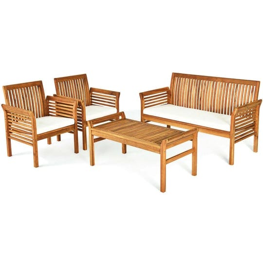 costway-4-pcs-outdoor-acacia-wood-sofa-furniture-set-1