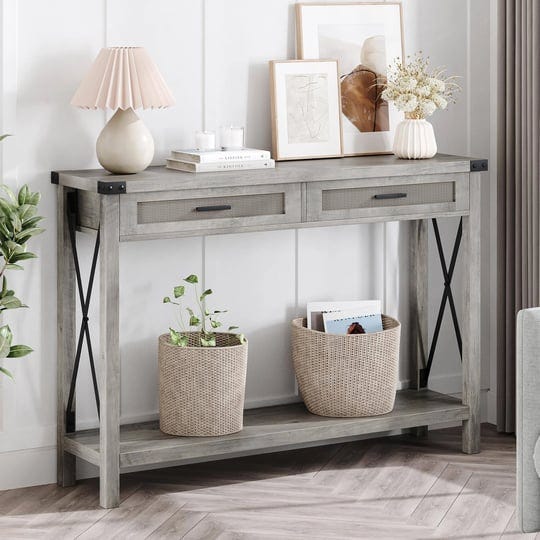 idealhouse-farmhouse-entryway-table-grey-console-table-with-rattan-drawers-43-sofa-table-with-storag-1