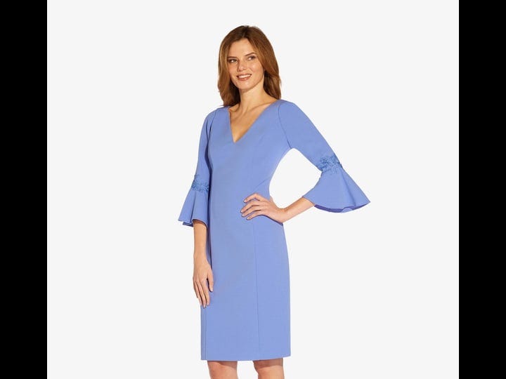 adrianna-papell-bell-sleeve-sheath-dress-in-misty-peri-at-nordstrom-size-3