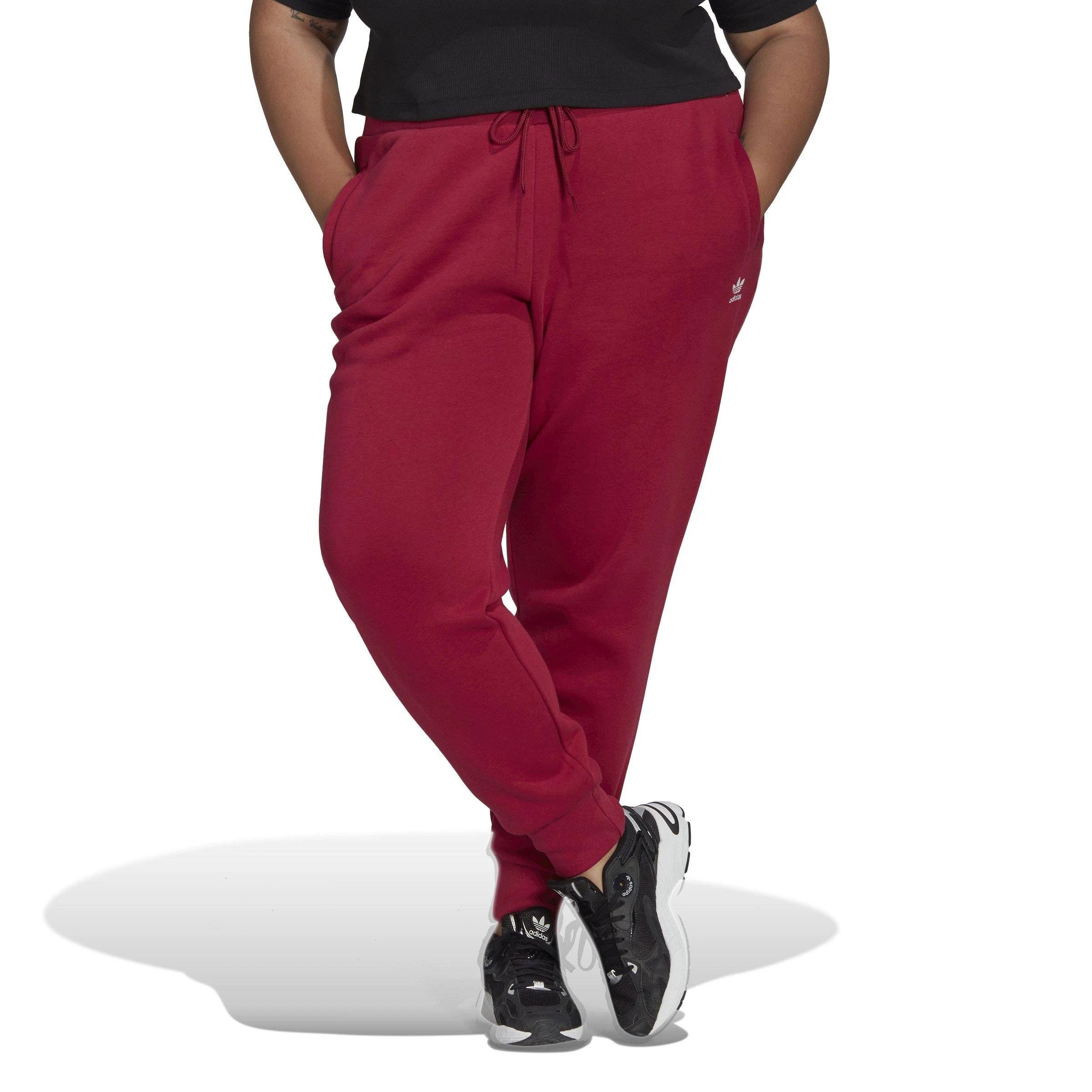 Comfortable Red Fleece Joggers for Women | Image