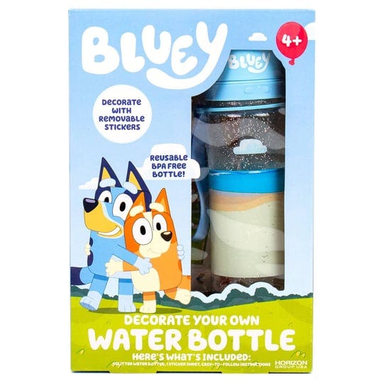 bluey-decorate-your-own-water-bottle-kids-unisex-multi-1