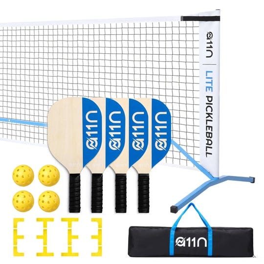 a11n-portable-pickleball-net-set-22ft-regulation-size-net-with-court-markers-4-wooden-paddles-4-pick-1