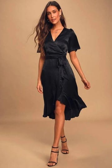 lulus-wrapped-up-in-love-black-satin-faux-wrap-midi-dress-size-small-100-polyester-1