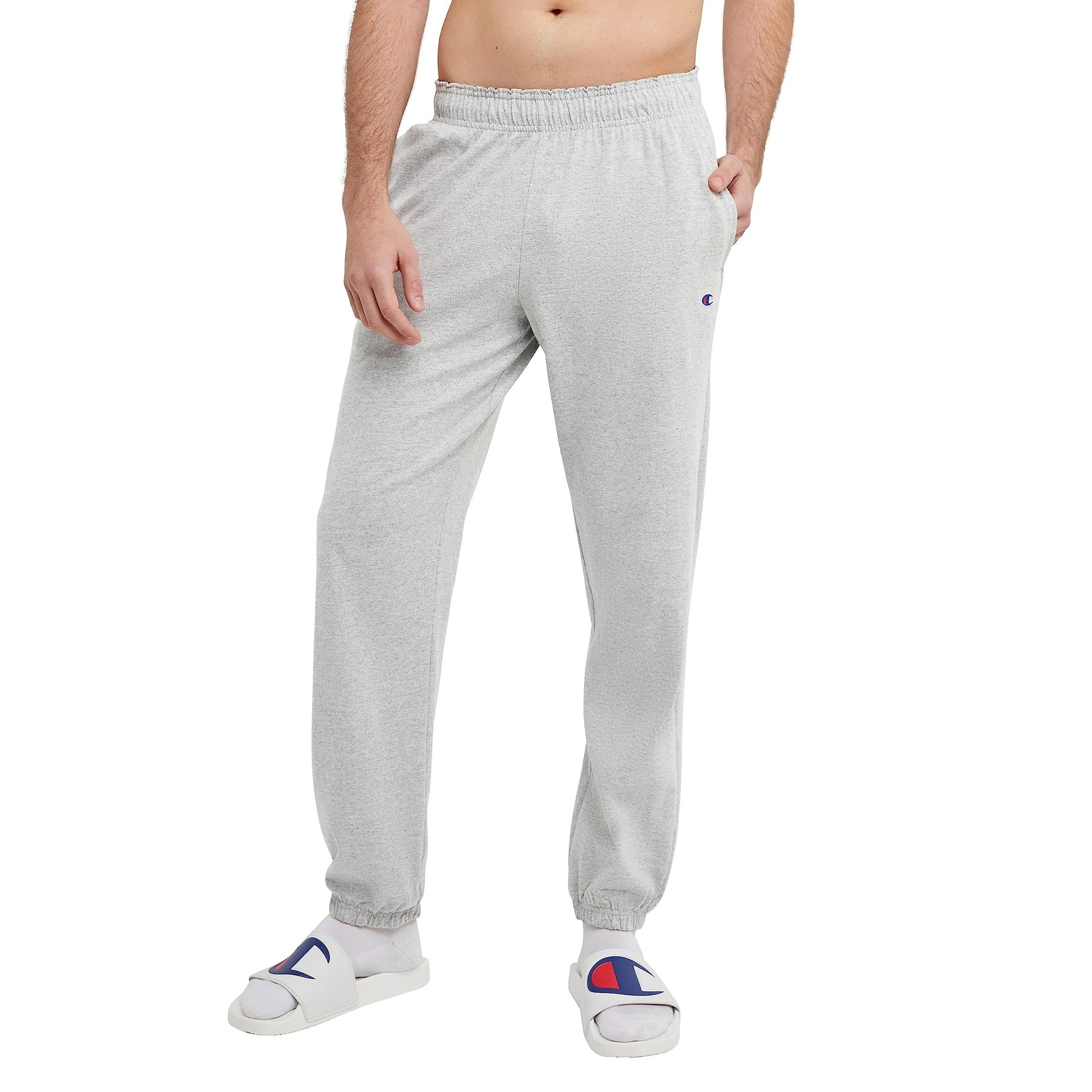 Comfortable Lightweight Oxford Grey Jersey Pants for Men | Image