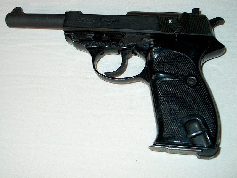 Pistola P1, variante de posguerra de la P38 de la Bundeswehr. Foto de Ralf Dillenburger/Bundeswehr