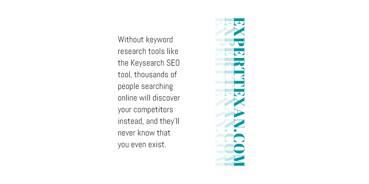 Keysearch Review quote: Without keyword research tools like the Keysearch SEO tool, thousands of people searching online will discover your competitors instead, and they'll never know that you even exist.