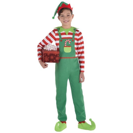 kids-amscan-kids-elf-costume-size-m-unisex-holiday-occasion-party-1