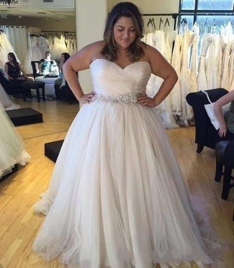 roycebridal-official-store-plus-size-wedding-dress-a-line-sweetheart-pleated-shiny-customize-color-1-1