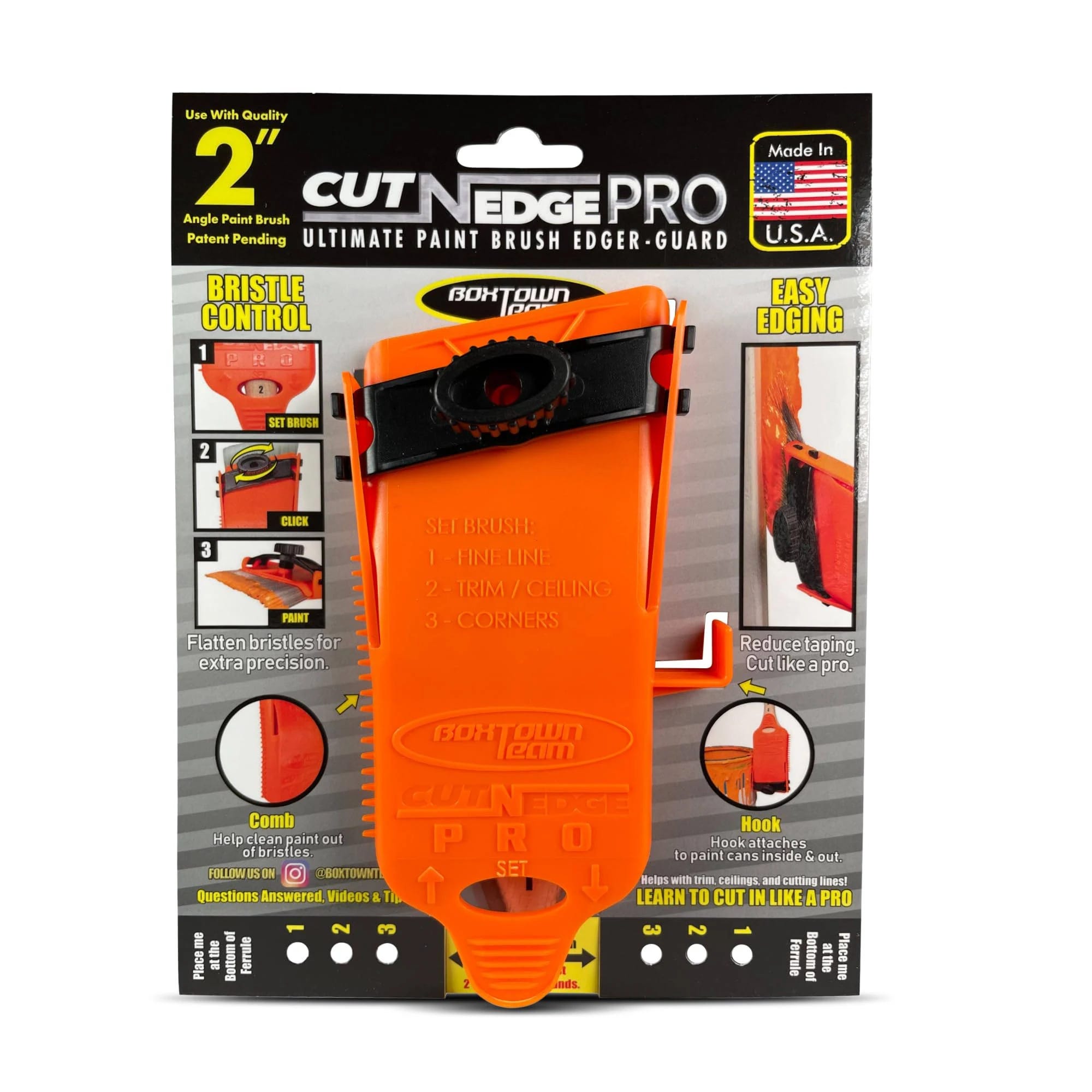 Pro Upgrade: Innovative Paint Edger Tool for Precision Edging and Clean Brush Storage | Image