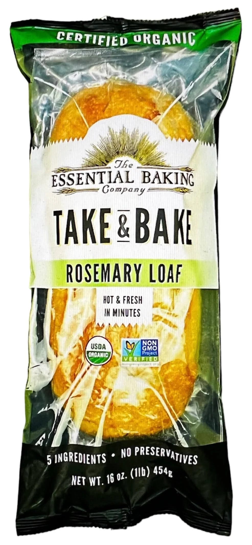 Organic Rosemary Loaf by The Essential Baking Company: A Tasty Take-and-Bake Delight | Image