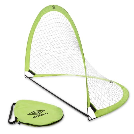 umbro-pop-up-portable-sport-soccer-goal-set-with-lime-green-zipper-storage-bag-1