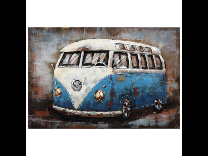 empire-art-direct-blue-bus-mixed-media-wall-art-1