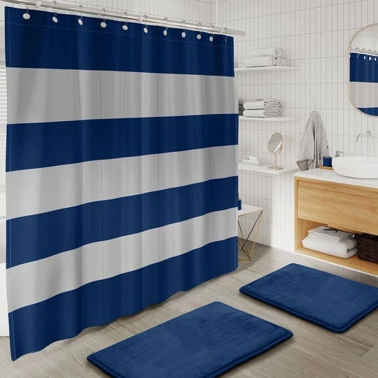 clara-clark-23-piece-complete-bathroom-accessories-kit-with-shower-curtain-and-rug-set-navy-1