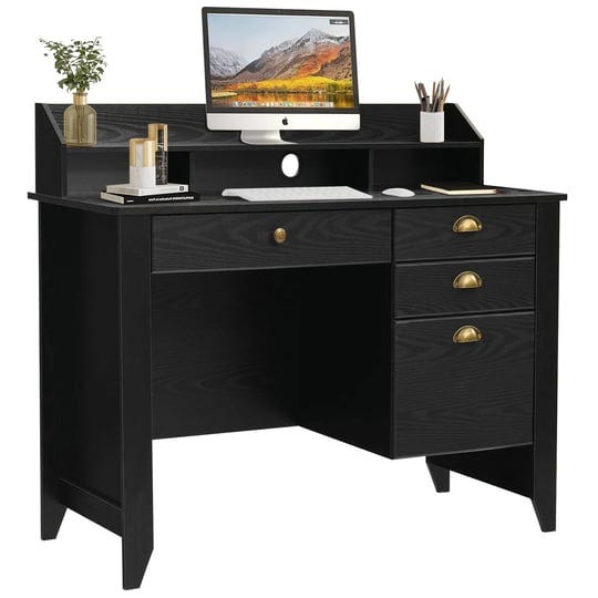 computer-desk-with-storage-home-office-desk-vintage-desk-with-4-drawers-hutch-home-desk-computer-tab-1