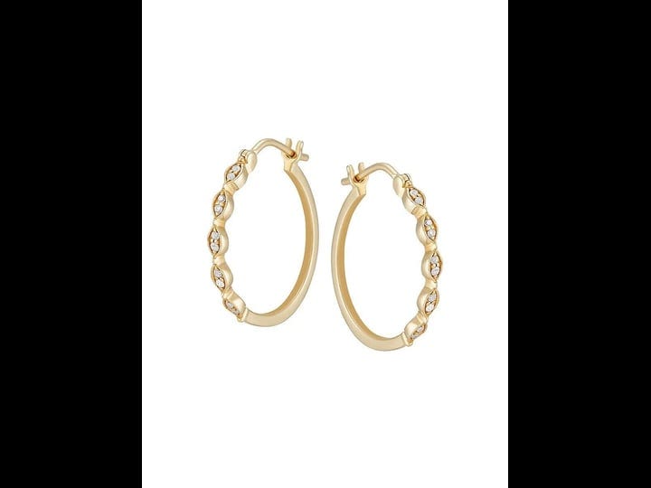 saks-fifth-avenue-womens-14k-yellow-gold-0-1-tcw-diamond-hoop-earrings-1