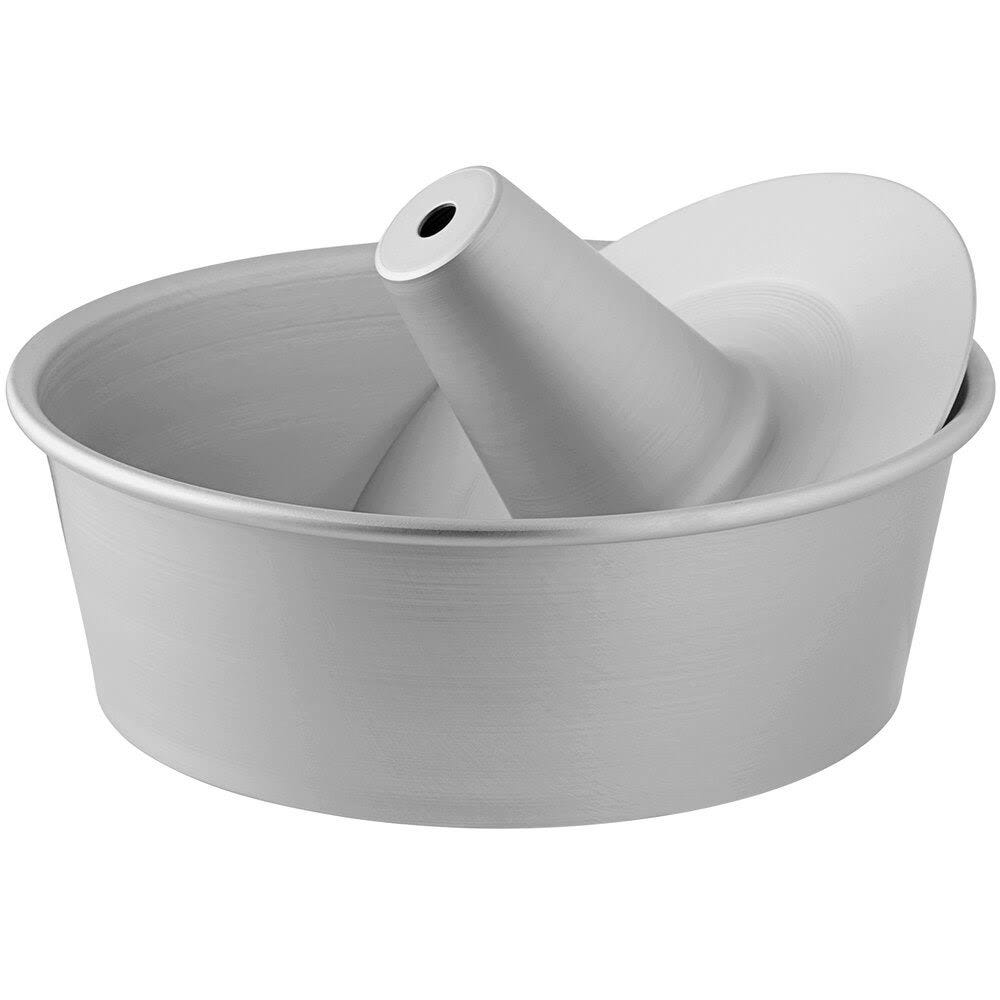 Commercial Quality Angel Food Tube Pan with Silver-Kote Finish | Image