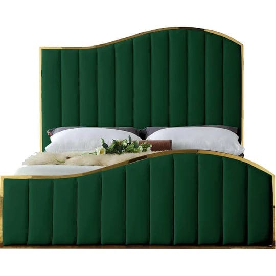 meridian-furniture-jolie-green-velvet-king-bed-1