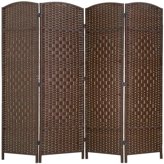 fdw-room-divider-folding-privacy-divider-6-ft-indoor-wall-divider-portable-partition-wood-screen-bro-1