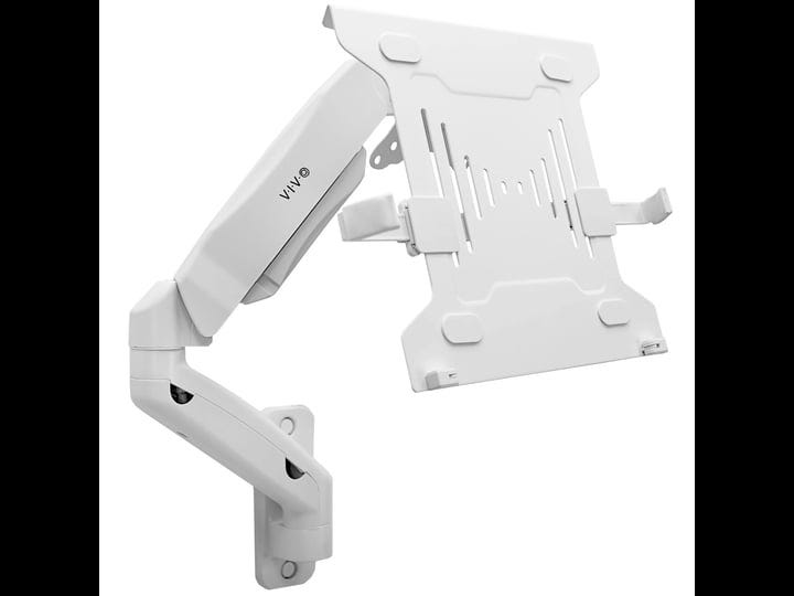 vivo-universal-white-adjustable-10-to-15-6-single-laptop-pneumatic-arm-mount-1
