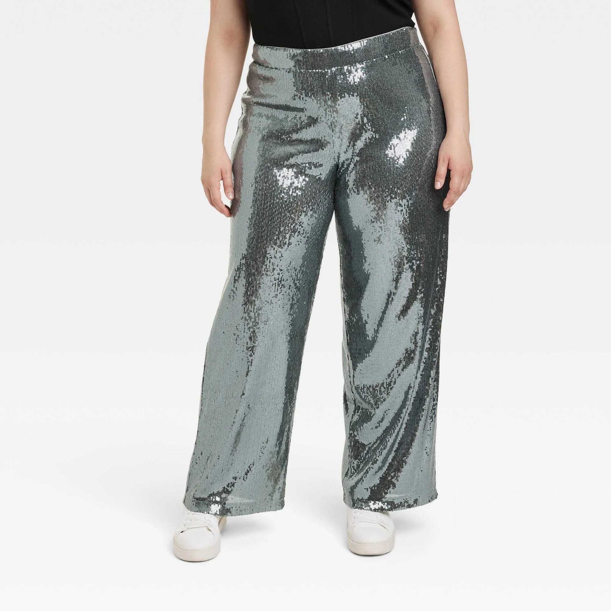 Sparkle in Style: Women's Glitter Pants for Every Event | Image