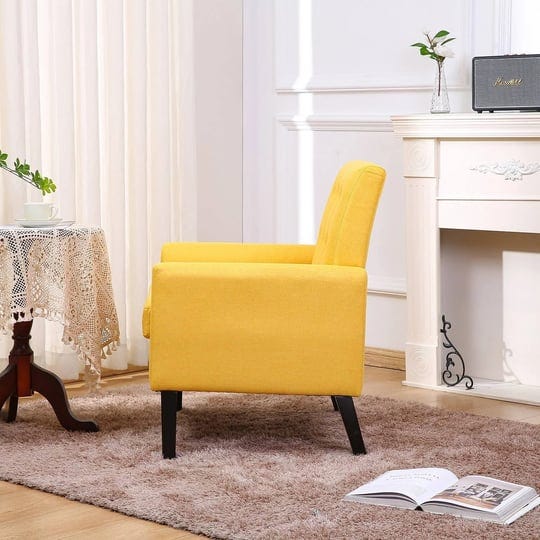 button-tufted-upholstered-comfy-reading-accent-chairs-yellow-1