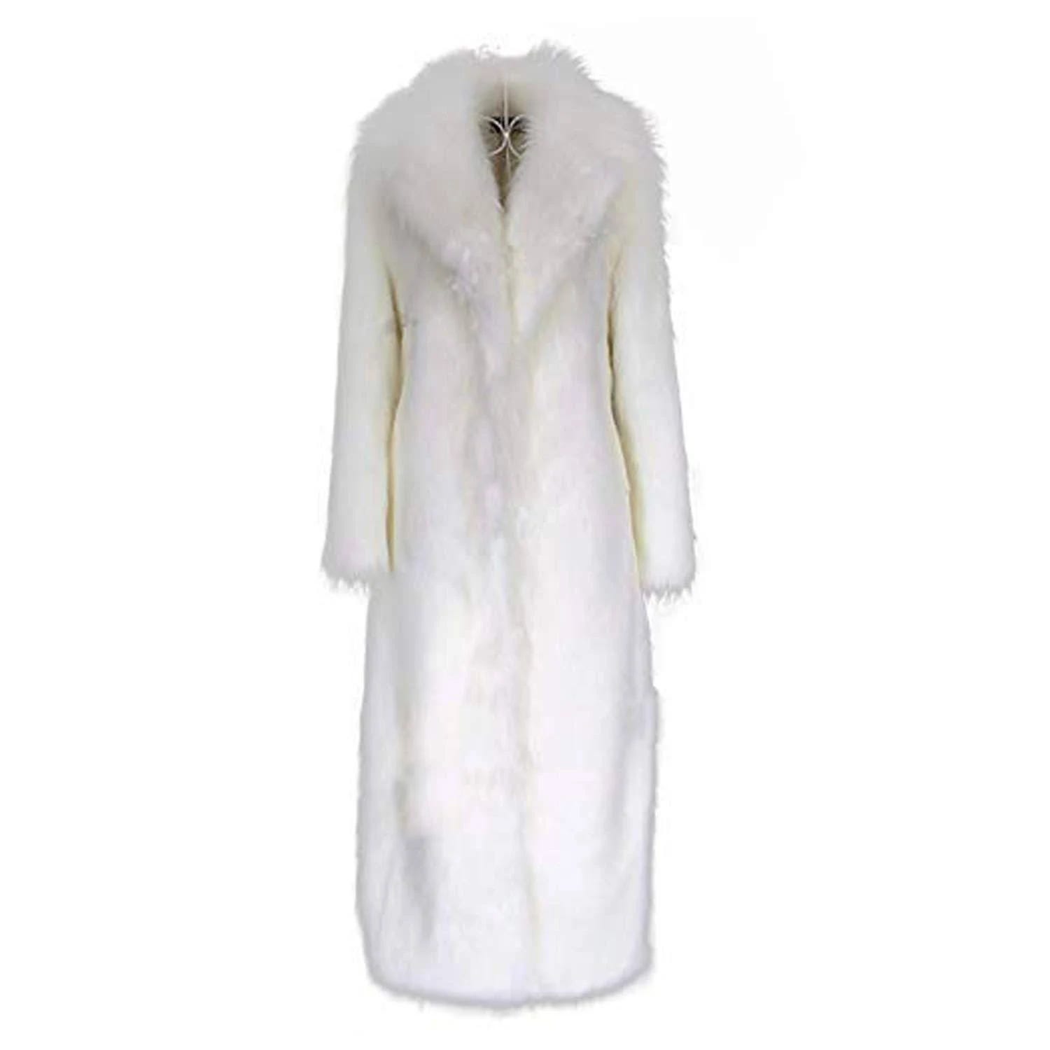 Elegant Winter Faux Fur Coat for Women | Image