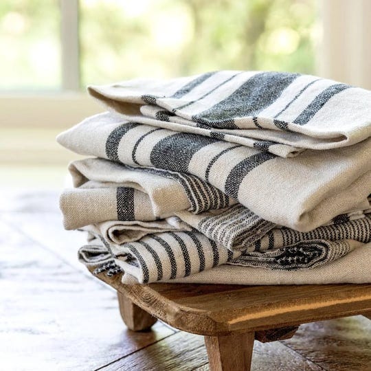 black-stripe-soft-linen-dish-towels-1