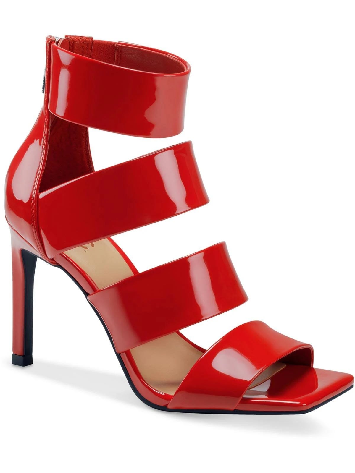 Red Strappy Mary Jane Heels by Inc International Concepts | Image