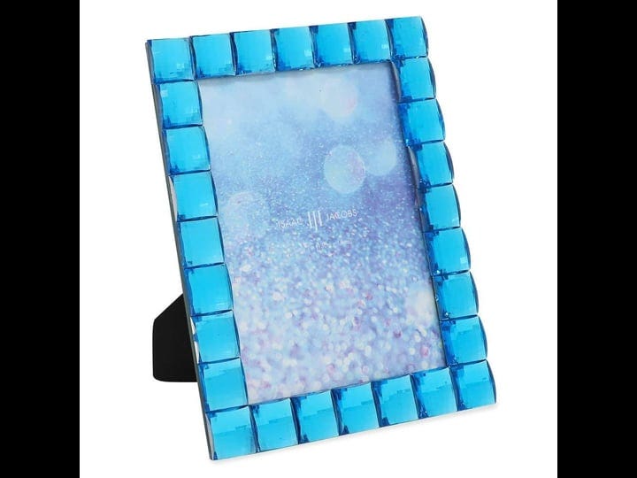 isaac-jacobs-decorative-sparkling-turquoise-jewel-picture-frame-photo-display-home-dcor-5x7-turquois-1