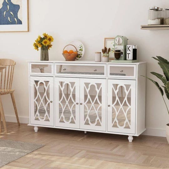 white-paint-4-doors-mirrored-buffet-cabinet-sideboard-with-3-mirror-drawers-and-adjustable-shelves-f-1