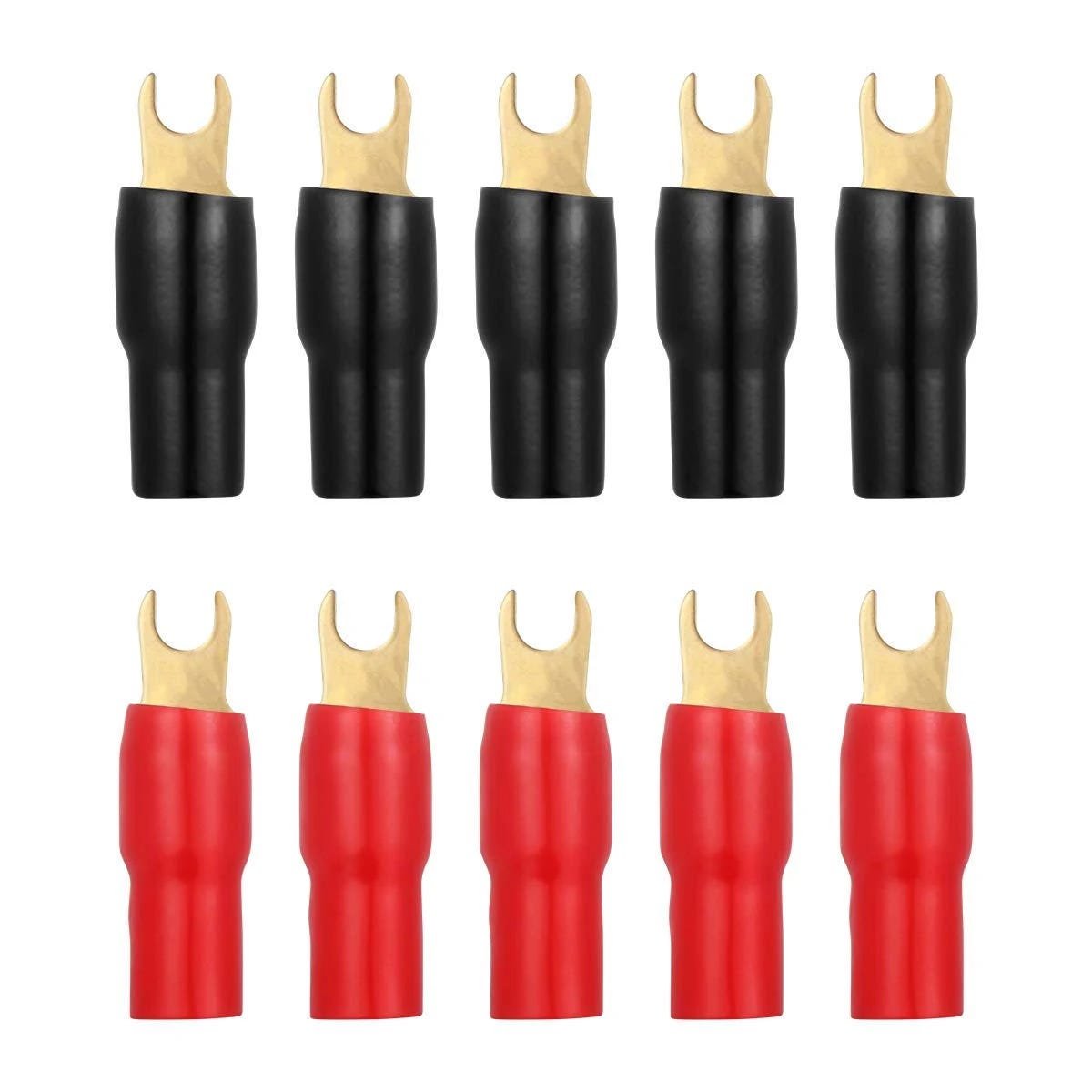 5-Pair Spade Terminal Strip Wire Connectors and Adapters for High-Quality Audio | Image