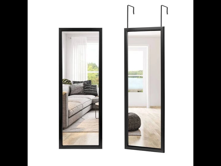 neutype-full-length-mirror-hanging-over-the-door-or-leaning-against-mounted-on-wall-43x16-black-no-s-1