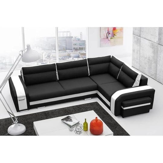 magnus-sectional-sleeper-sofa-right-facing-black-white-1