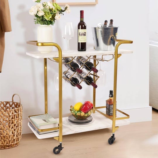 jubao-deluxe-gold-bar-cart-2-tier-premium-texture-bar-cart-for-kitchen-and-dining-room-outdoor-with--1