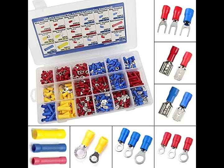 amlits-300-pcs-insulated-wire-electrical-connectors-butt-ring-spade-quick-disconnect-crimp-terminals-1