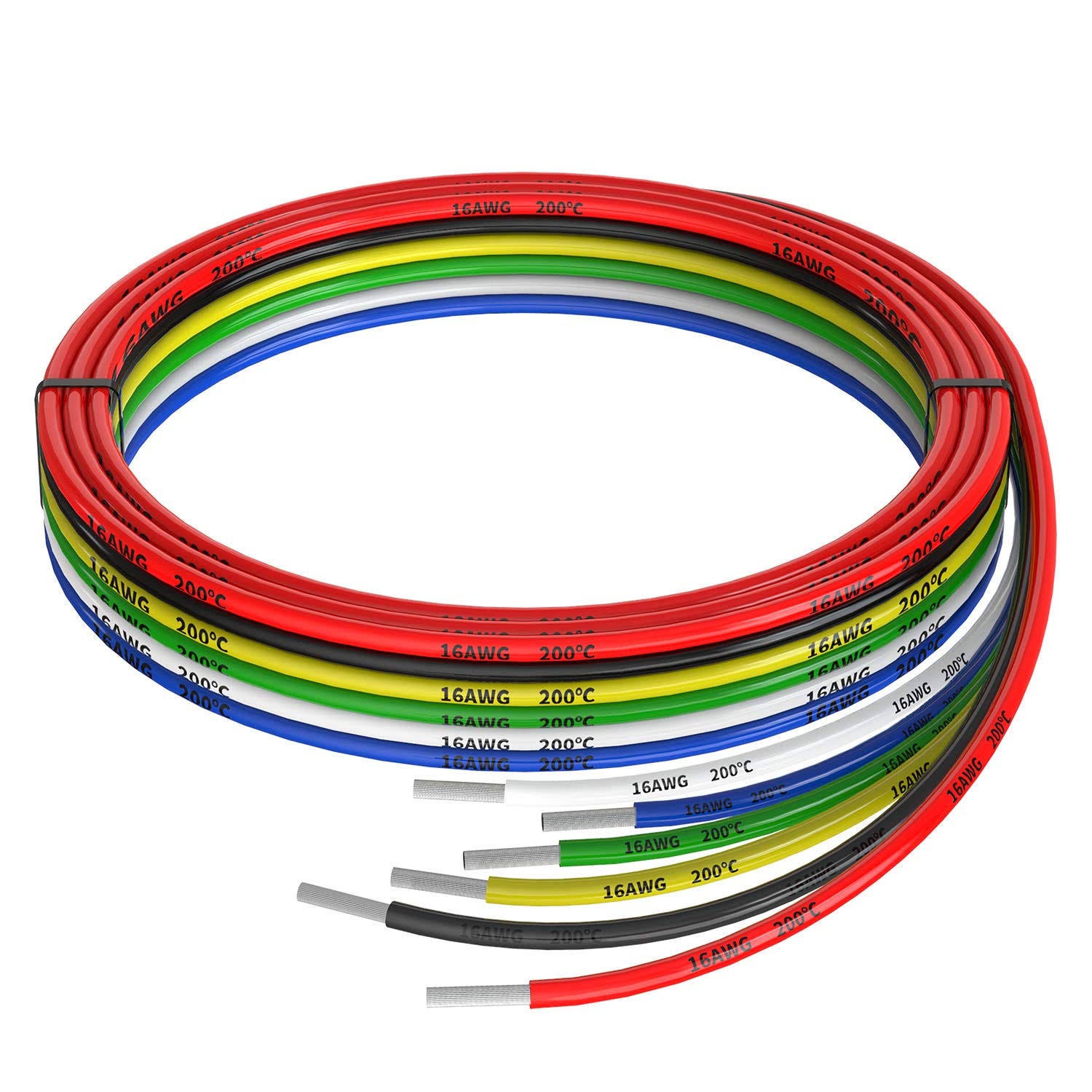 16AWG Silicone Flexible Soft Wire Kit in 6 Colors | Image