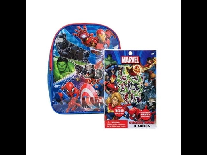 avengers-backpack-15-inch-spider-man-thor-iron-man-w-marvel-4-sheet-sticker-book-mens-size-one-size--1