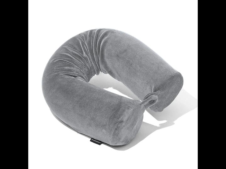 brookstone-free-form-memory-foam-twist-travel-pillow-adjustable-roll-pillow-for-neck-chin-lumbar-and-1