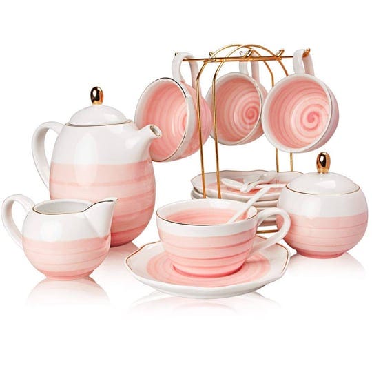 sweejar-porcelain-tea-sets8-oz-cups-and-saucer-teaspoon-set-of-4-with-teapot-sugar-bowl-cream-pitche-1