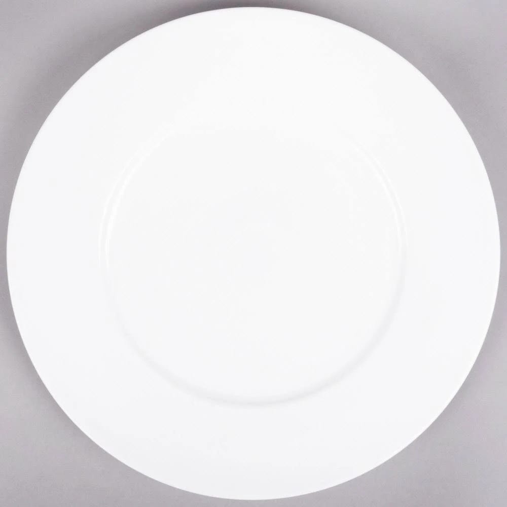Premium White Porcelain Service Plate for Restaurants | Image
