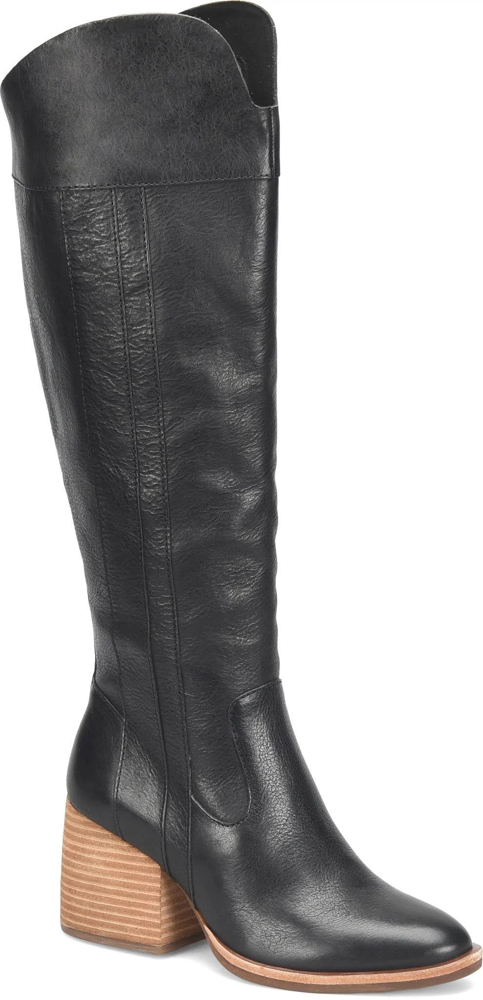 Comfortable Black Western-Inspired Boots with High Arch Support | Image