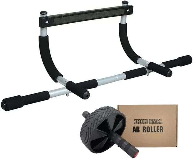 iron-gym-pull-up-bar-ab-roller-total-upper-body-workout-bar-for-doorway-adjustable-width-locking-por-1