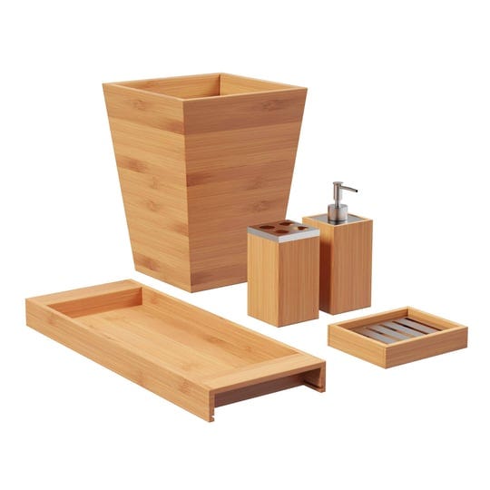 lavish-home-bamboo-bath-accessories-5-piece-set-natural-wood-tray-lotion-dispenser-soap-dish-toothbr-1