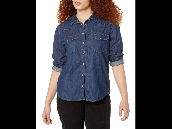 levis-levis-original-womens-ultimate-western-shirt-size-large-blue-1