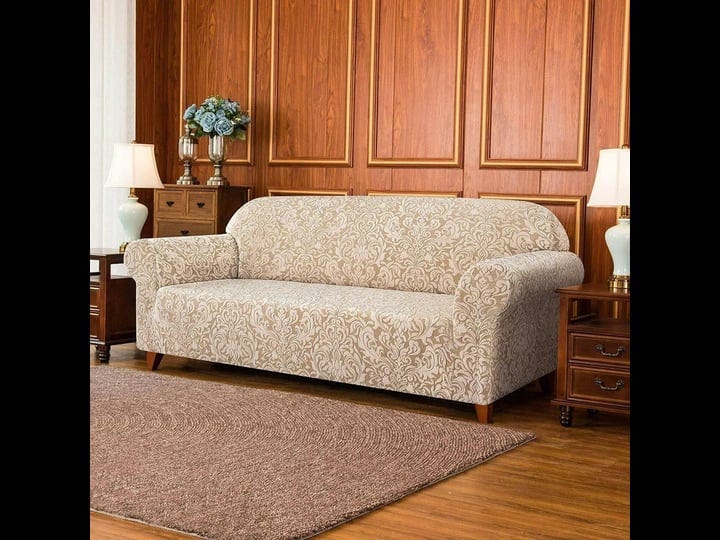 subrtex-1-piece-couch-loveseat-slipcover-jacquard-damask-stretch-cover-oatmeal-1