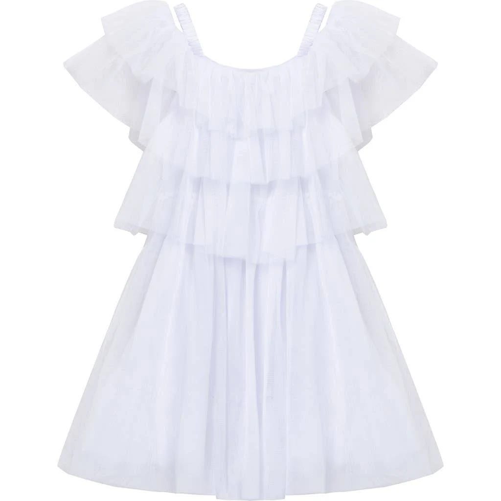 Ruffled Tiered Mesh Dress for Kids | Image