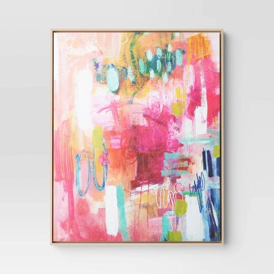 24-x-30-colorful-collage-by-amira-rahim-framed-wall-canvas-threshold-1