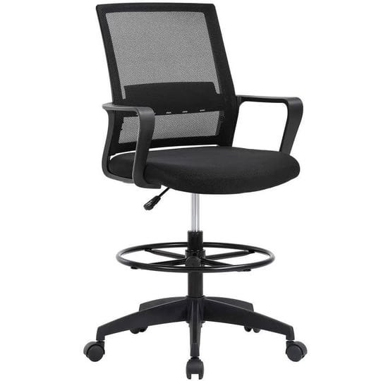 bestoffice-drafting-chair-tall-office-chair-adjustable-height-with-lumbar-support-arms-1